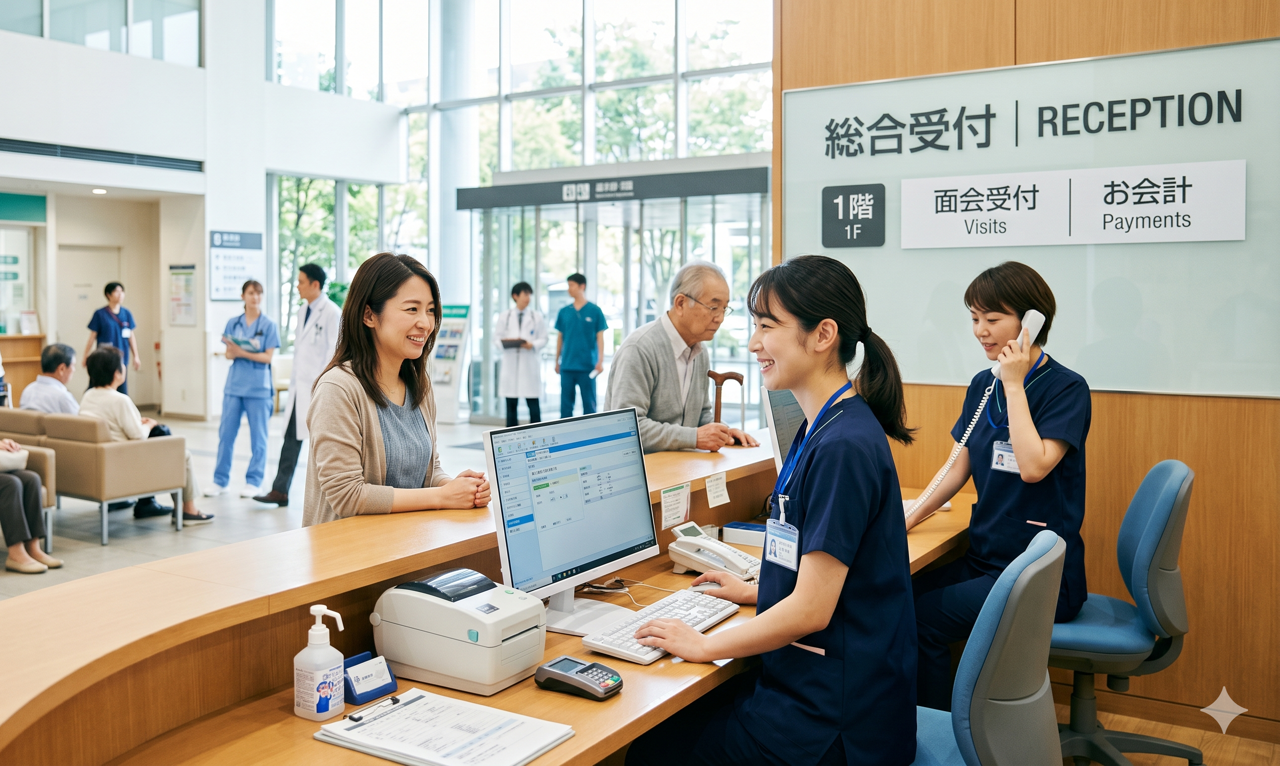 病院での受付・会計事務