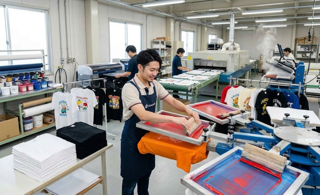 岸和田市のオリジナルTシャツ軽作業のお仕事！